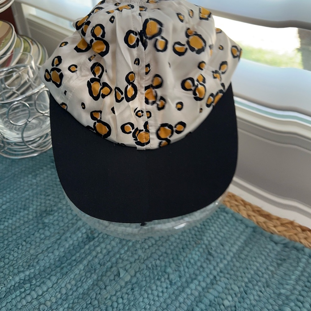 Disney Animal Kingdom Style Silk Leopard Print Cap with Black Brim